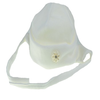 Caciula pentru fete Mic Pitic C220nn, Alb, 42 cm Caciula pentru fete Mic Pitic C220nn, Alb, 42 cm