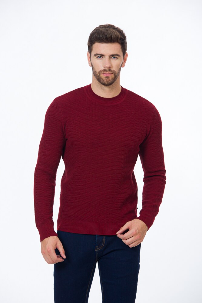 Pulover BE YOU model fagure, Bordo