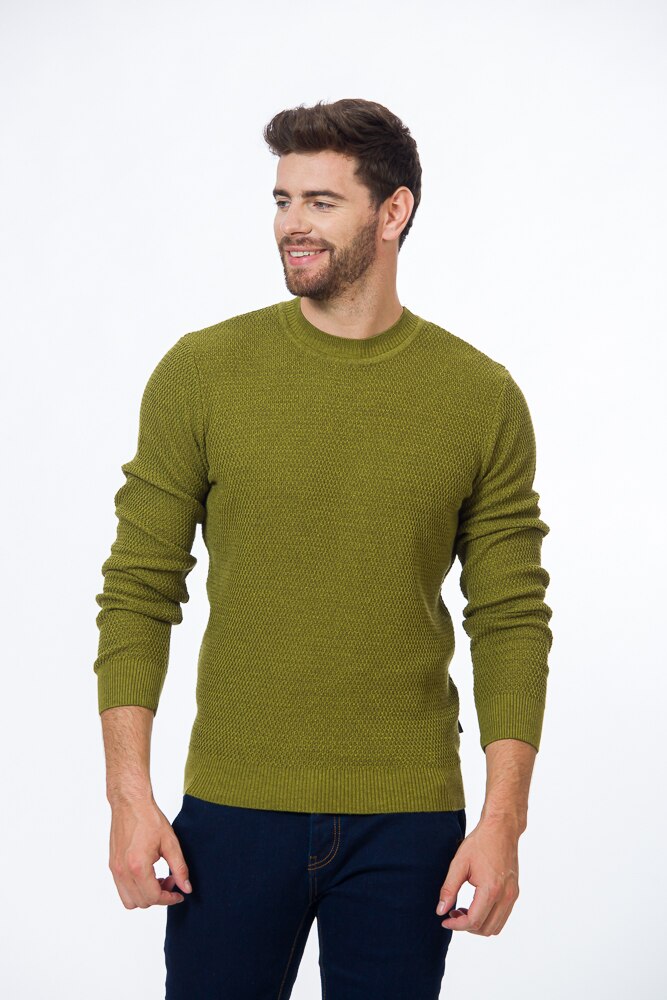 Pulover BE YOU model fagure, Verde