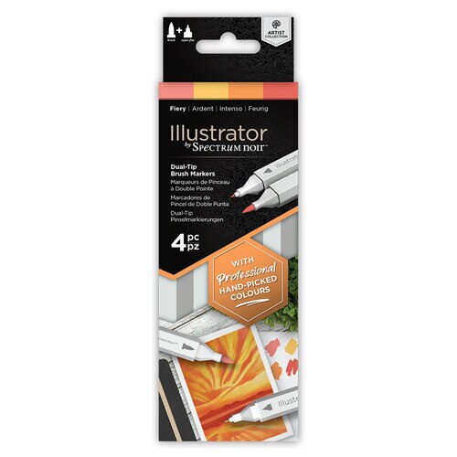 Set 4 Markere Spectrum Illustrator , Fiery