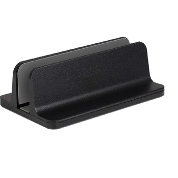 Suport/Stand Vertical LittleDomi pentru Laptop, Telefon, Tableta, Ajustabil, Protectie Aluminiu, Covoras Non-Alunecos, 14mm – 69mm Latime, Negru Suport/Stand Vertical LittleDomi pentru Laptop, Telefon, Tableta, Ajustabil, Protectie Aluminiu, Covoras Non-Alunecos, 14mm – 69mm Latime, Negru