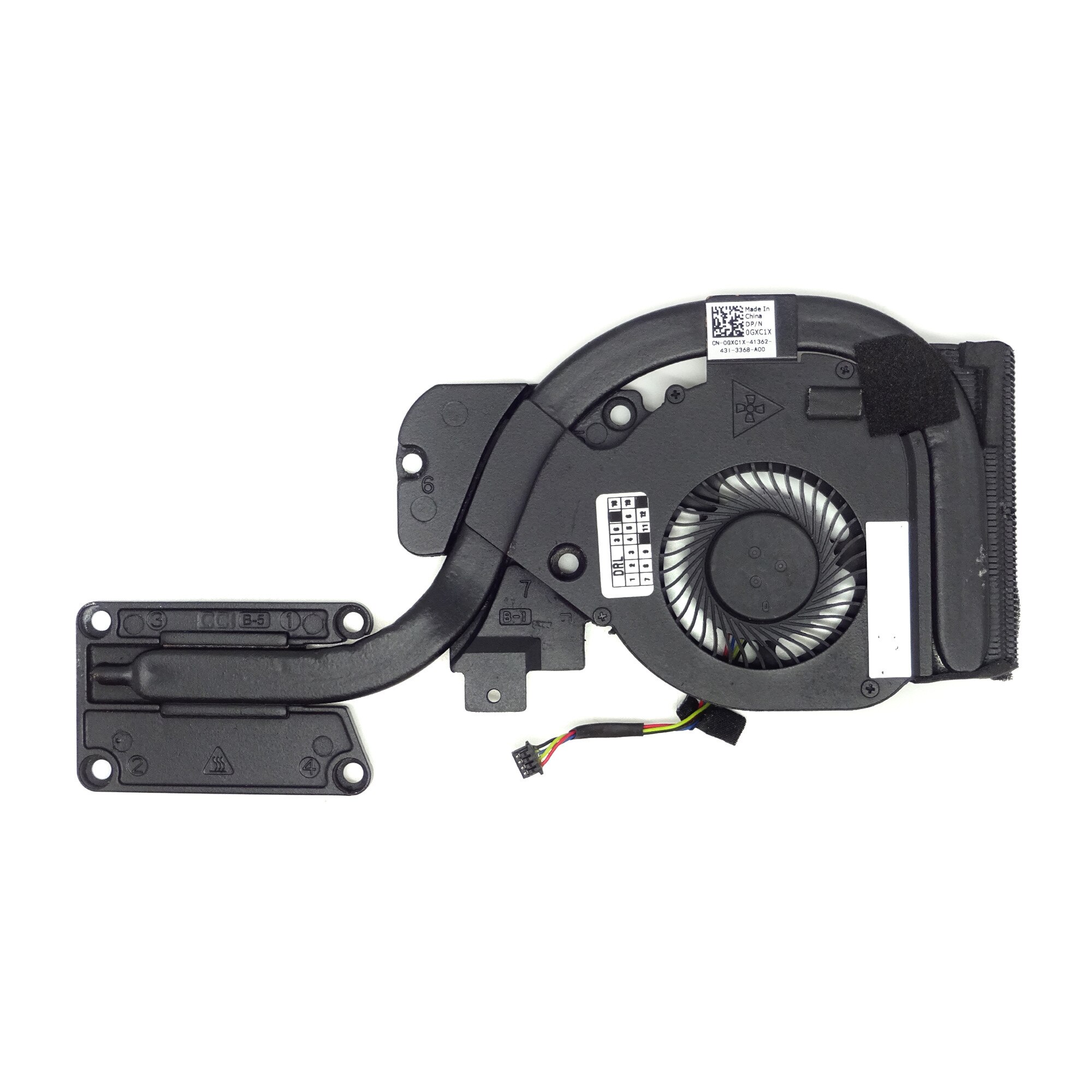 Cooler original pentru CPU si GPU laptop Dell Latitude E6440 echipat cu placa video AMD