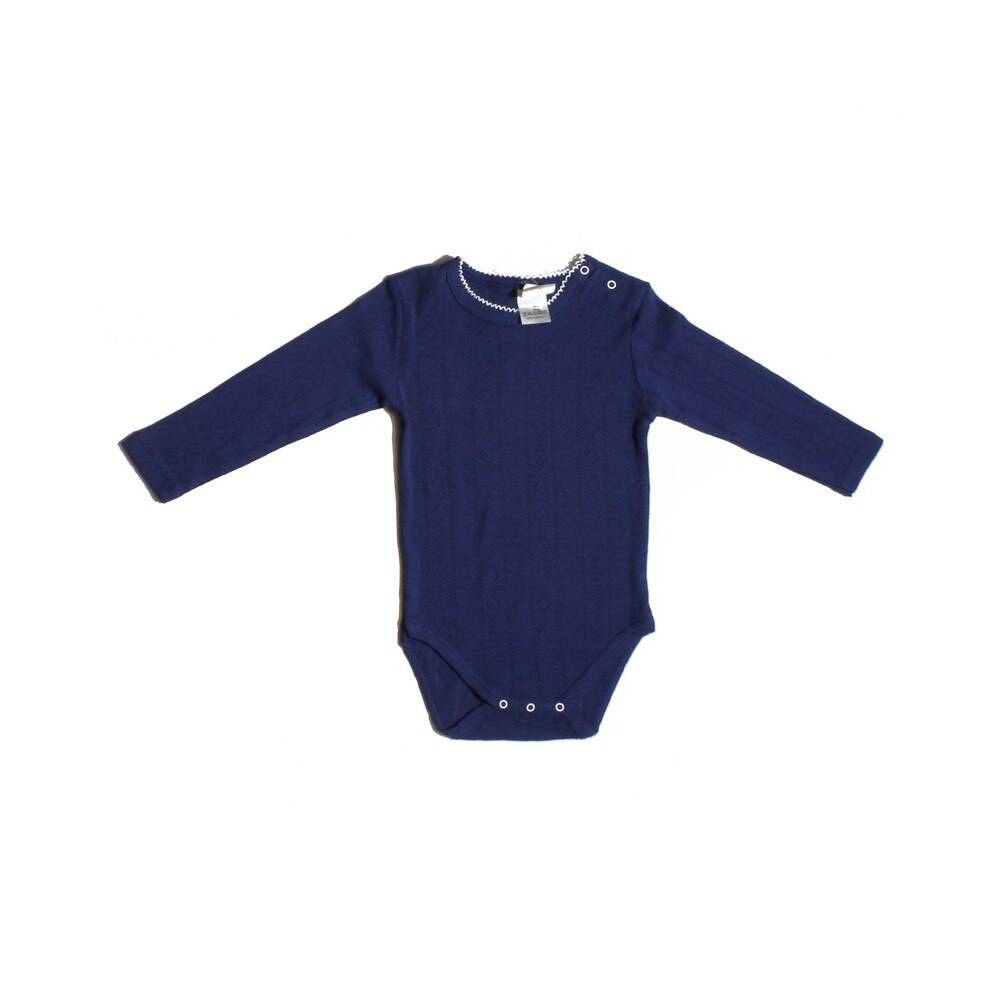 Body baby maneca lunga, Sofiaman, 17556X, 12L, bleumarin