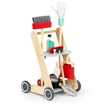 Set de Joaca din Lemn Interactiv si Educativ 2 in 1 si Jucarie de Rol pentru Copii  Set de Joaca din Lemn Interactiv si Educativ 2 in 1 si Jucarie de Rol pentru Copii