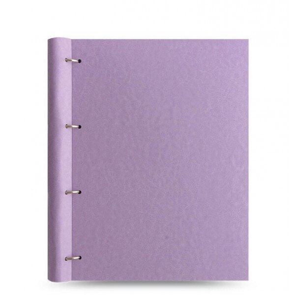 Agenda A4 nedatata cu rezerve si inel FILOFAX Clipbook Clasic Pastels Orchid