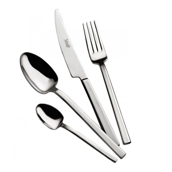 Set 24 tacamuri Galilleo Ice, Salvinelli, Grosime 3 mm, Inox 18/10, Efect de gheata, Cutie panoramica Set 24 tacamuri Galilleo Ice, Salvinelli, Grosime 3 mm, Inox 18/10, Efect de gheata, Cutie panoramica