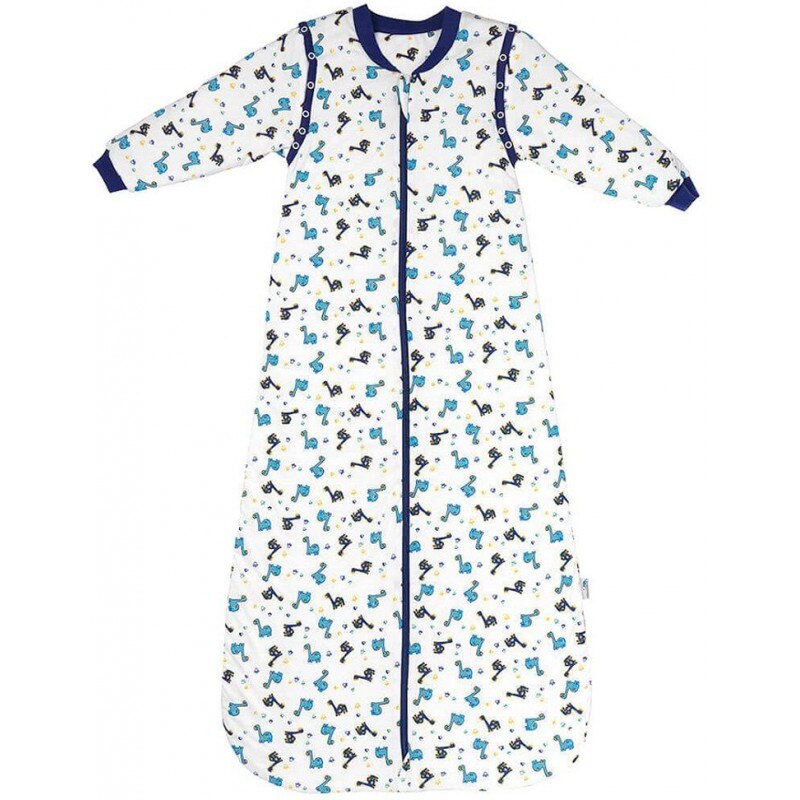 Sac de dormit cu maneca lunga detasabila Dinosaur 3-6 ani 2.5 Tog