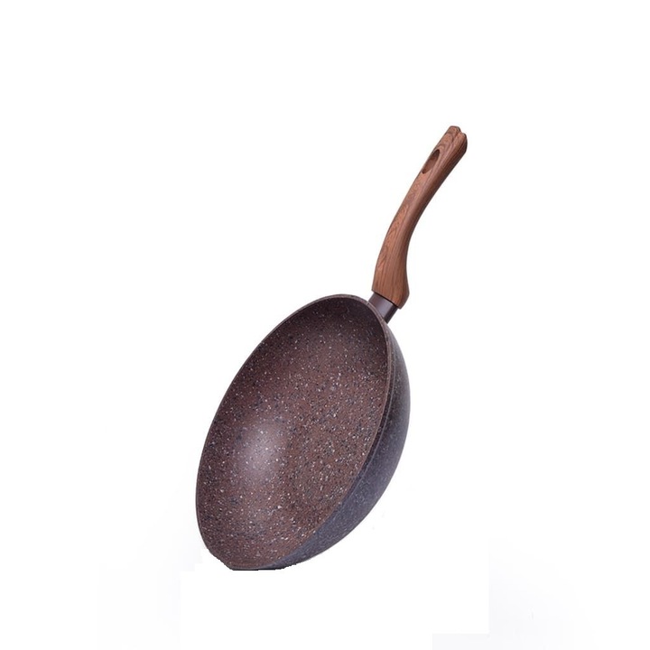 Tigaie wok Fissman-Magic Brown,24x7cm, aluminiu, maro