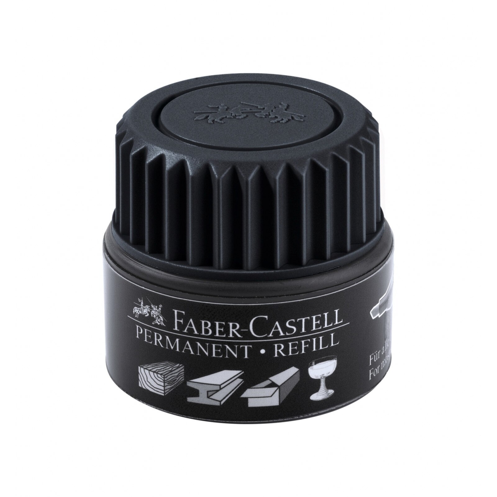 Refill Marker Permanent Grip Faber-Castell, Negru