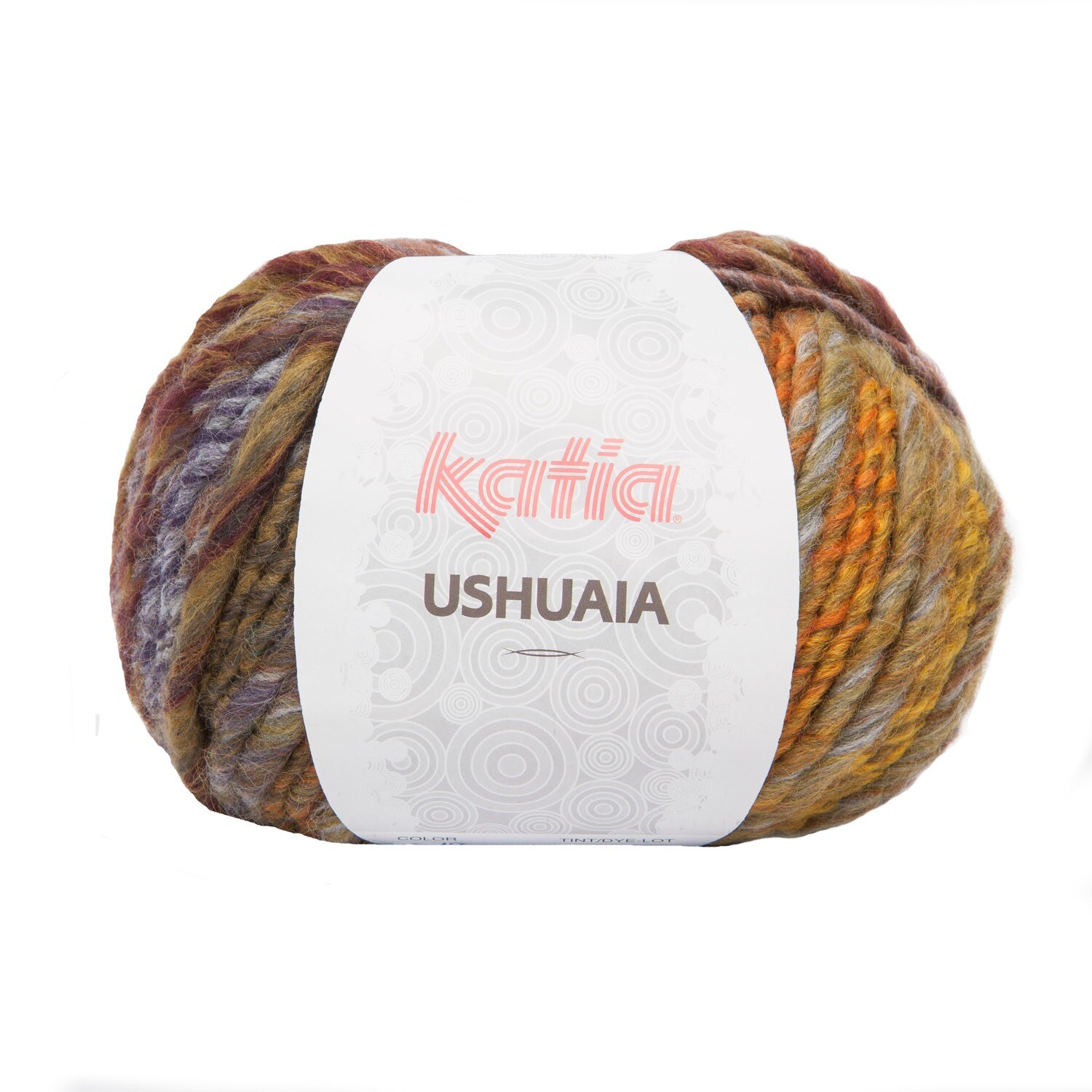 Fir de tricotat Katia Ushuaia, 100 gr, 85 m, 53% lana, 47% acril, multicolor