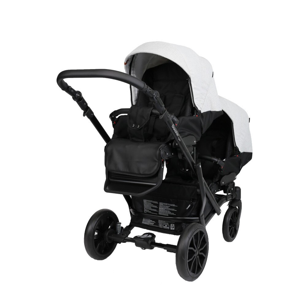 Carucior gemeni Kunert Booster Light 3 in 1 Gri/Negru