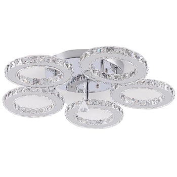 Lustra LED Circle Design, K9 Cristal 3 Segmente , Telecomanda L805/5 Lustra LED Circle Design, K9 Cristal 3 Segmente , Telecomanda L805/5