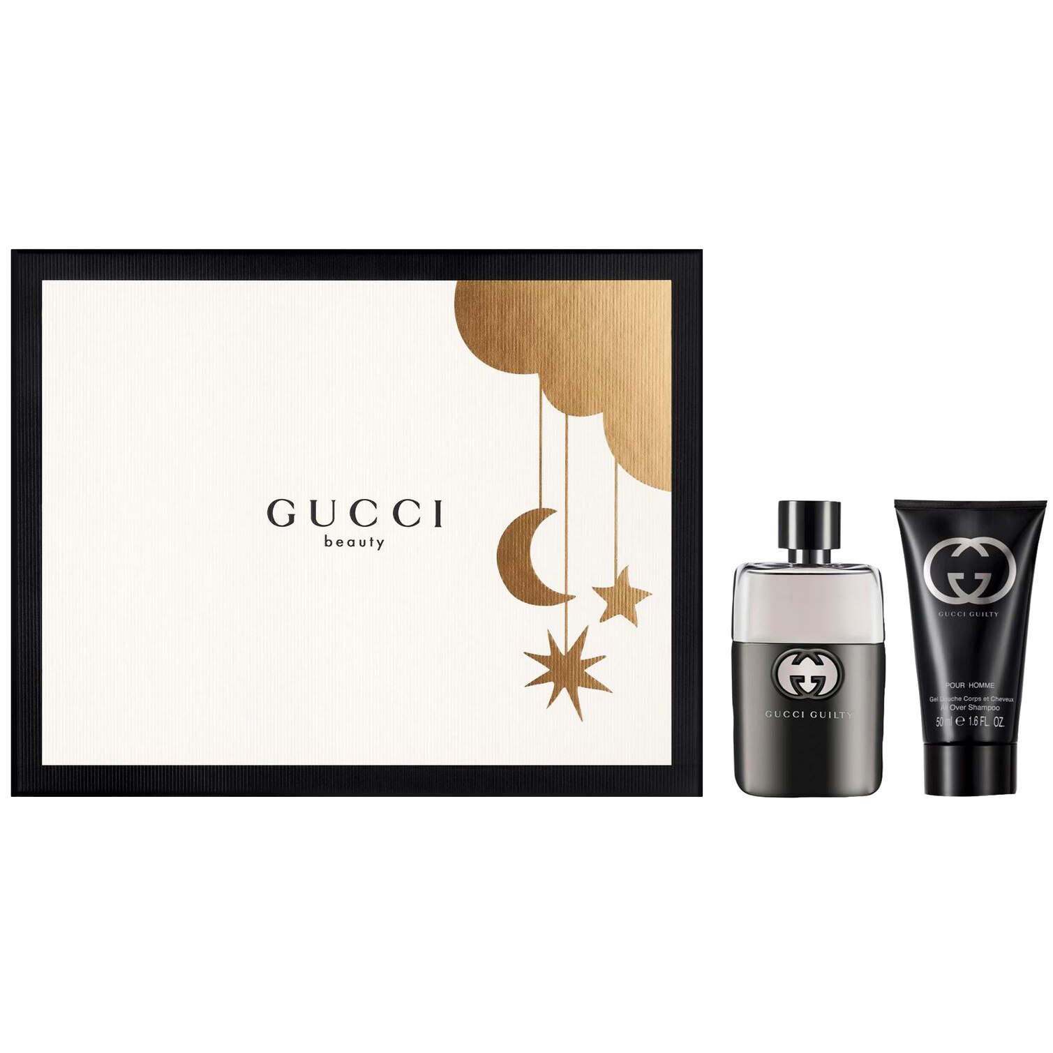 Set Gucci, Guilty Pour Homme, Barbati: Apa de Toaleta 50 ml + Gel de dus, 50 ml