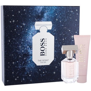 Set Hugo Boss, The Scent, Femei: Apa de Parfum, 30 ml + Lotiune de corp, 50 ml Set Hugo Boss, The Scent, Femei: Apa de Parfum, 30 ml + Lotiune de corp, 50 ml
