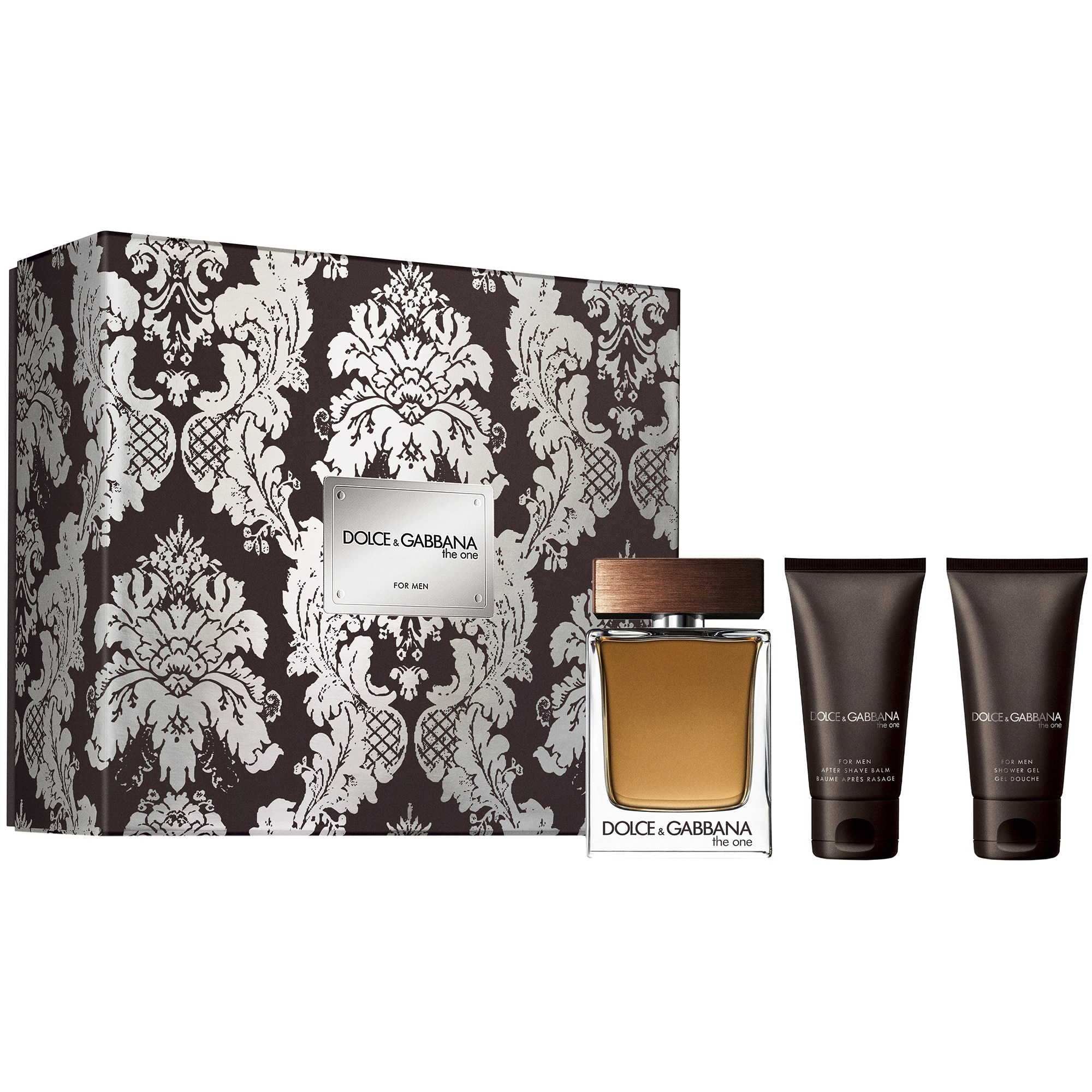 Set Dolce & Gabbana, The One, Barbati: Apa de Toaleta, 100 ml + Balsam After shave, 50 ml + Gel de dus, 50 ml