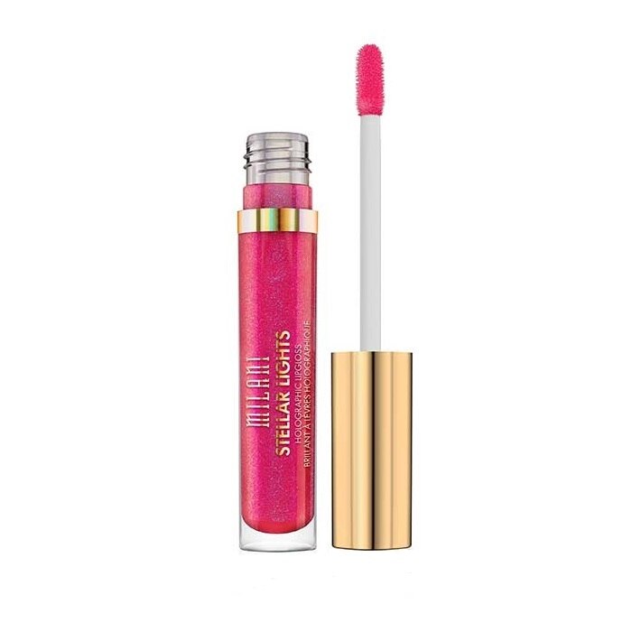 Luciu de buze MILANI Stellar Lights Holographic Lipgloss Fluorescent Fuchsia, 3.6ml