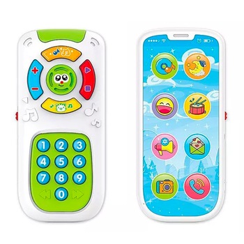Jucarie interactiva 2 in 1, Telecomanda si Telefon Smartphone - Krista® Jucarie interactiva 2 in 1, Telecomanda si Telefon Smartphone - Krista®