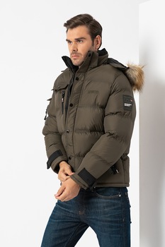 Geographical Norway, Geaca cu gluga detasabila Bonap, Kaki Geographical Norway, Geaca cu gluga detasabila Bonap, Kaki