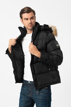 Geographical Norway, Geaca cu gluga detasabila Bonap, Negru Geographical Norway, Geaca cu gluga detasabila Bonap, Negru