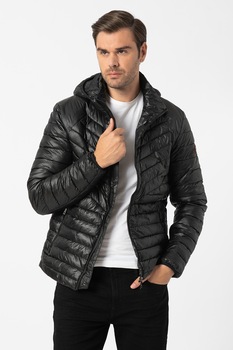 Geographical Norway, Geaca usoara cu gluga Alfred, Negru Geographical Norway, Geaca usoara cu gluga Alfred, Negru