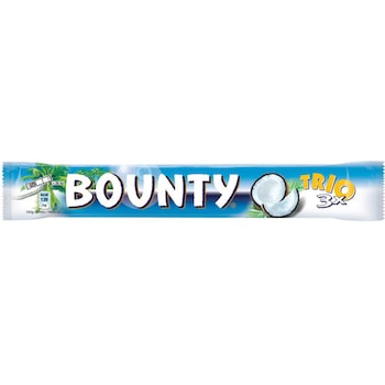 Baton de ciocolata cu cocos Trio 85g Bounty, 6 buc Baton de ciocolata cu cocos Trio 85g Bounty, 6 buc
