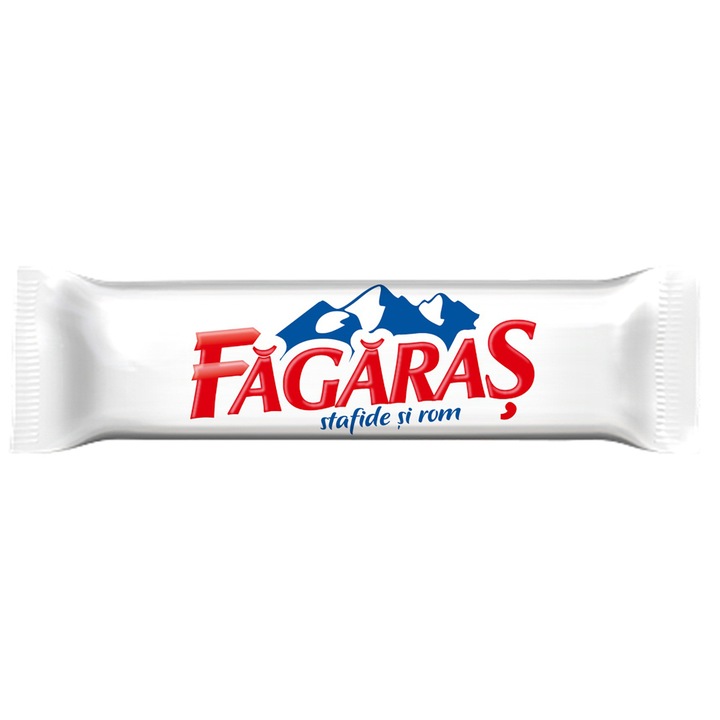 Baton de ciocolata cu stafide si crema de rom 30g Fagaras, 40 buc