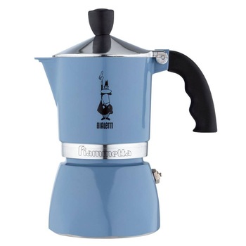 Espressor pentru aragaz Bialetti Fiammetta, 3 cupe, blue Espressor pentru aragaz Bialetti Fiammetta, 3 cupe, blue