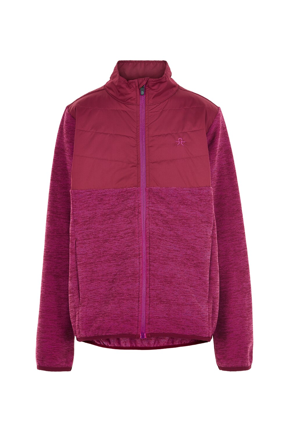 Color Kids, Jacheta de fleece cu buzunare laterale, Roz fandango/Roz zmeuriu