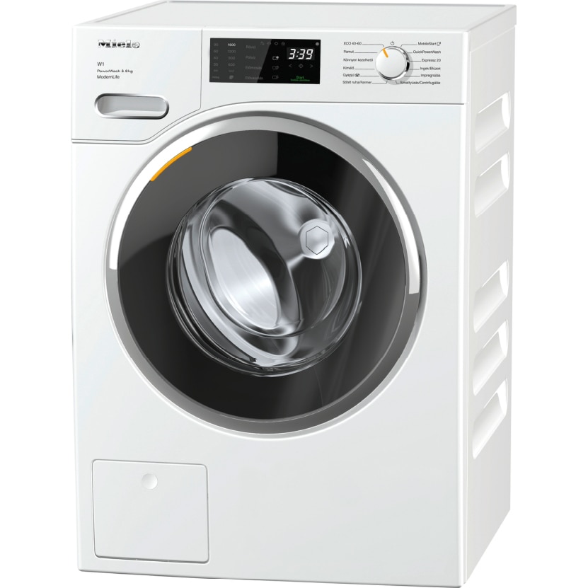 Masina de spalat rufe Miele WWF 360 WCS, 8 kg, 1600 rpm, Clasa A, WiFI, QuickPowerWash, CapDosing, Precalcare, AddLoad, Alb