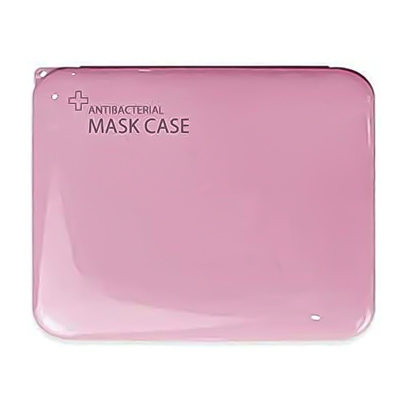 Cutie portabila pentru depozitare si protectie masca faciala, plastic, Roz, BBL1847