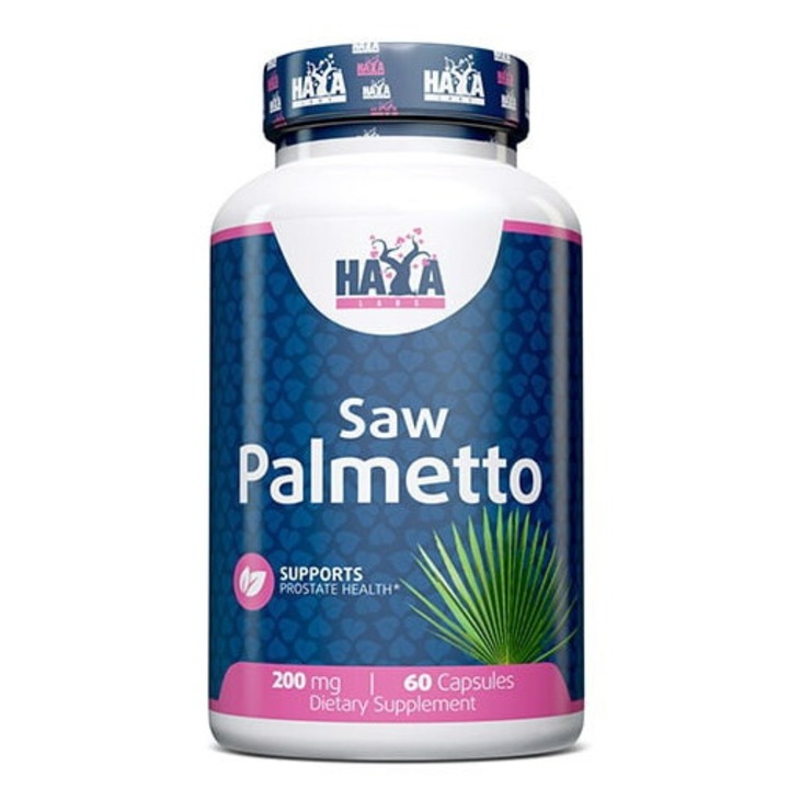Haya Labs - Saw Palmetto 200 mg. / 60 Caps. - Fűrészpálma kivonat