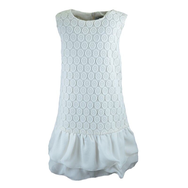 Rochita eleganta pentru fete Mini Junior, Alb