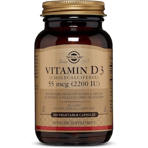 Supliment alimentar Solgar Vitamina D3 naturala 2000IU, 100 capsule