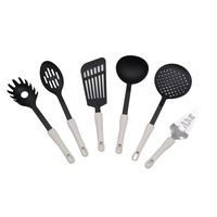 Set ustensile de bucatarie, polonic, paleta perforata, spumiera, paleta paste, lingura perforata, paleta tort