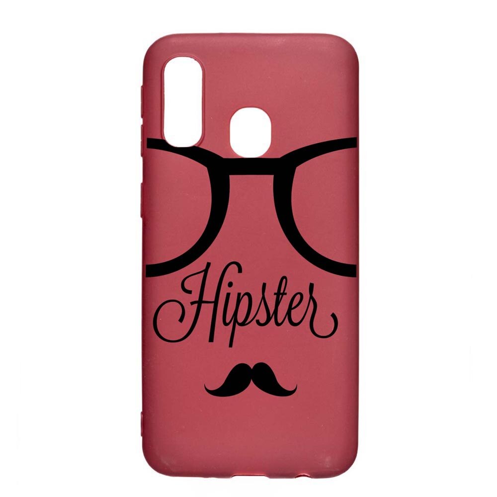 Husa Samsung Galaxy A20e, Hipster, rezistenta la uzura, anti-alunecare, din silicon Premium, Pomegranate 12