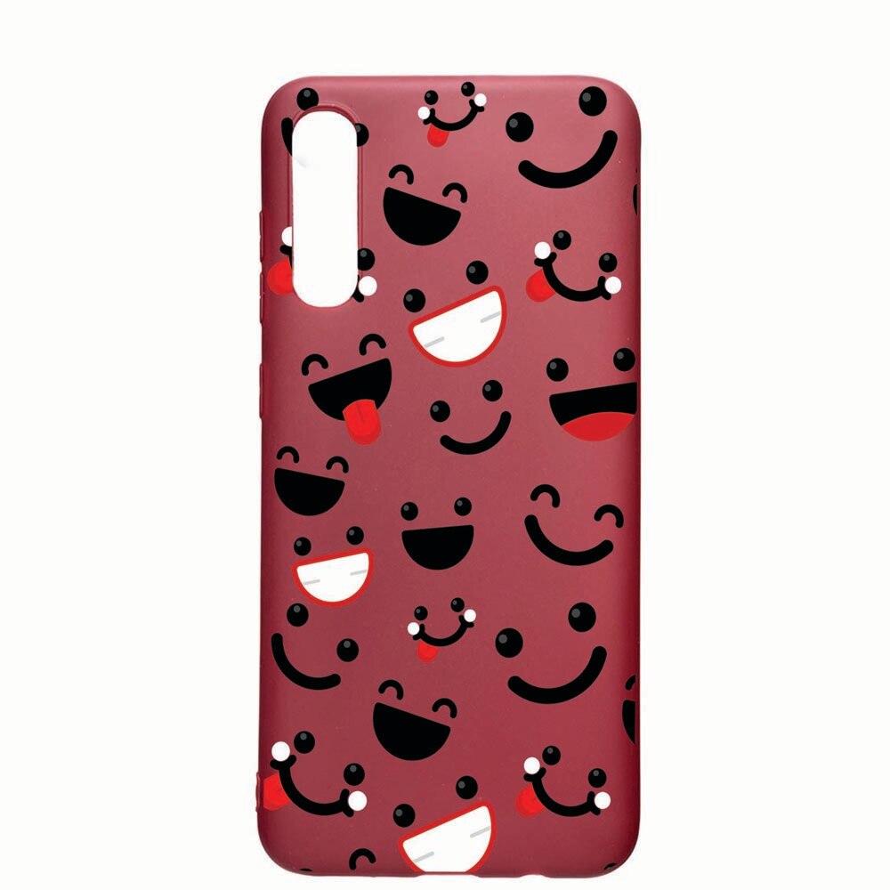 Husa Samsung Galaxy A50 / A50S, Emotions, rezistenta la uzura, anti-alunecare, din silicon Premium, Pomegranate 32