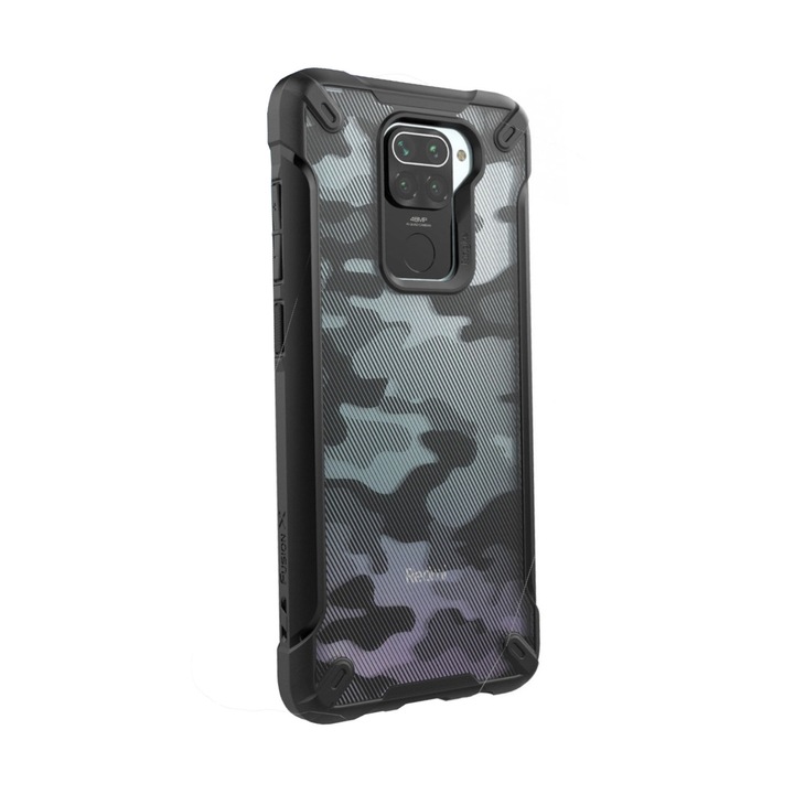 Калъф за Xiaomi Redmi Note 9 Fusion X, Черен / Камуфлажен