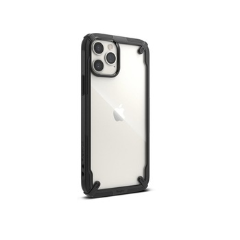 Husa Ringke FUSION X iPhone 12 Pro Max Transparent/Negru Husa Ringke FUSION X iPhone 12 Pro Max Transparent/Negru