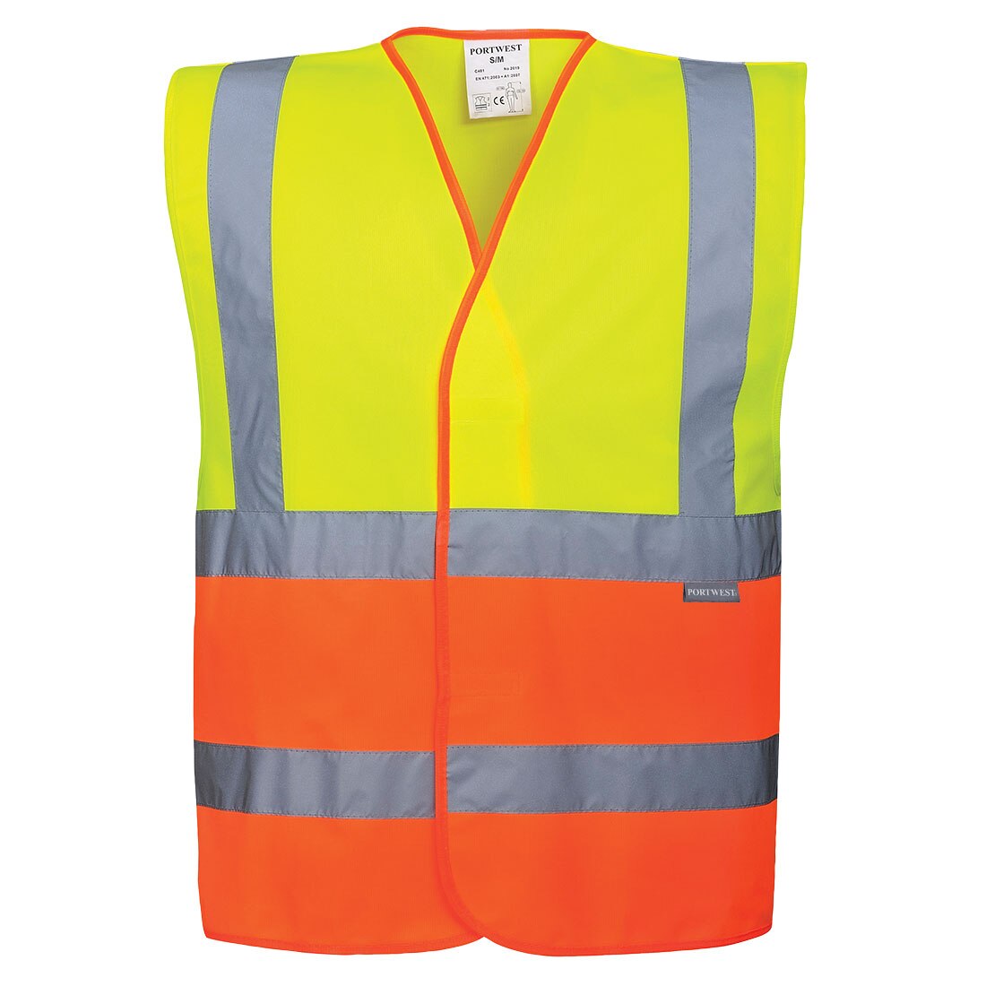 Vesta Hi-Vis Doua Tonuri C481YORXX/3X, culoarea Galben/Portocaliu, marimea XL