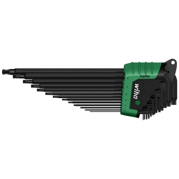 Set chei TORX tip L cu bila, in suport ErgoStar, WIHA, 13 piese Set chei TORX tip L cu bila, in suport ErgoStar, WIHA, 13 piese