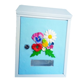 Cutie postala cu flori, alba, 300x215x70 mm, Tracolla Handmade Cutie postala cu flori, alba, 300x215x70 mm, Tracolla Handmade