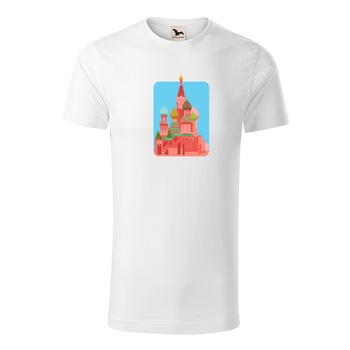 Tricou barbati clasic, Malfini, Kremlin, Alb, S Tricou barbati clasic, Malfini, Kremlin, Alb, S