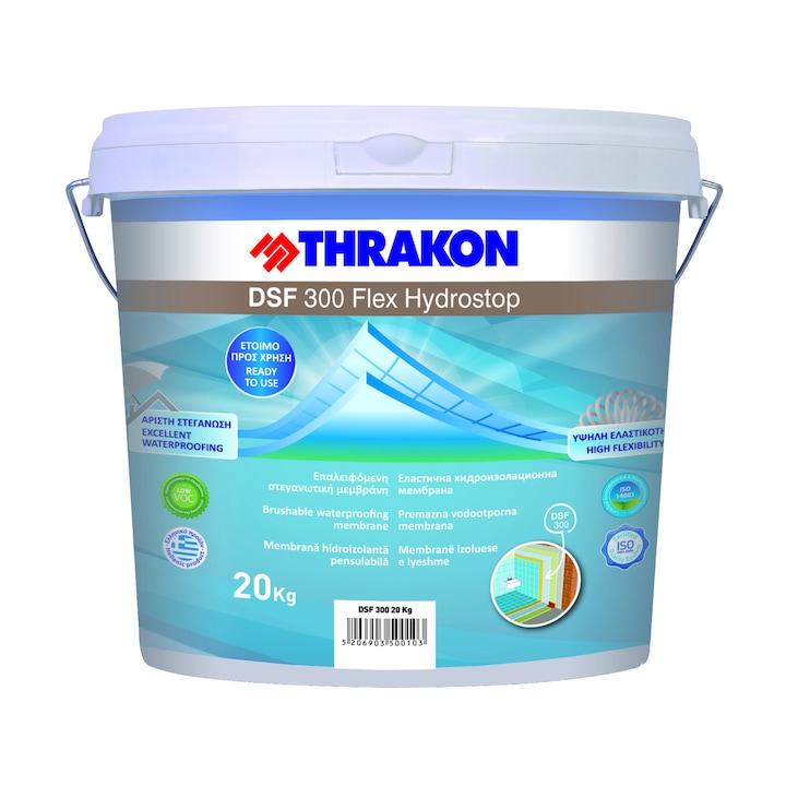 Hidroizolatie pentru bai Thrakon DSF 300 Flex Hydrostop, 20Kg