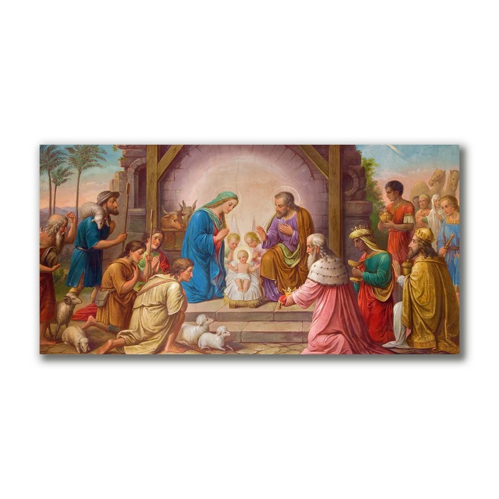 Pictura pe panza, 100x 50cm, Decorarea peretilor, Gesù Natale