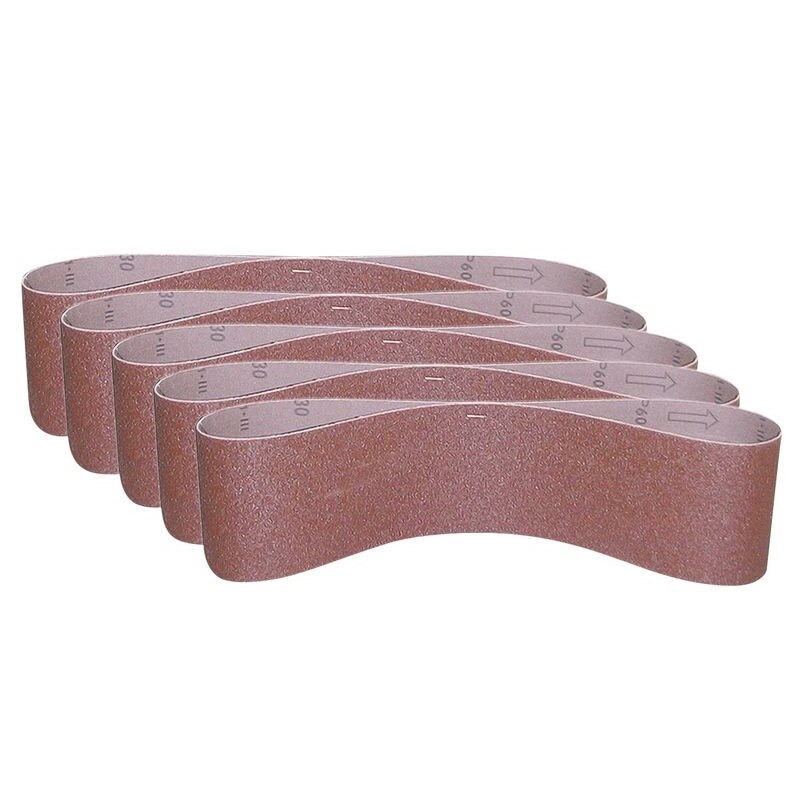 Set benzi de slefuire SB150 pentru GBTS 1100 Guede GUDE38361, granulatie K80, 5 bucati