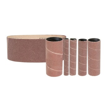 Set banda si clindri de slefuire pentru masina de slefuit cu ax GSBSM 450 Guede GUDE38364, K80, 6 piese Set banda si clindri de slefuire pentru masina de slefuit cu ax GSBSM 450 Guede GUDE38364, K80, 6 piese
