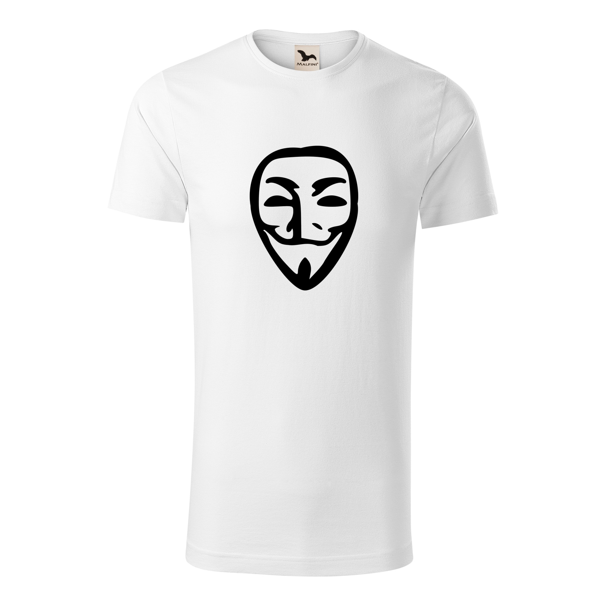 Tricou barbati clasic, Malfini, Anonymous, Alb, 2XL
