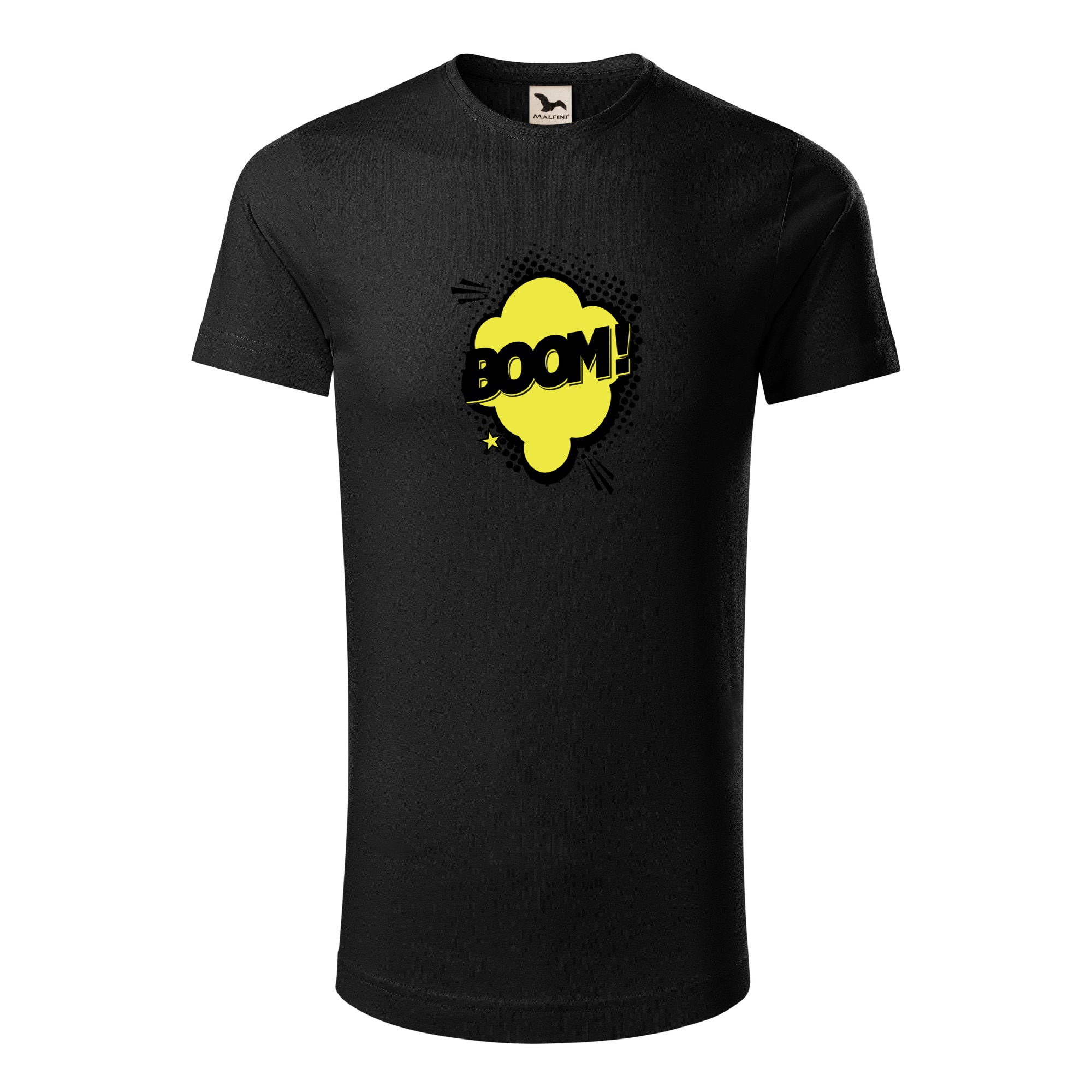 Tricou barbati clasic, Malfini, Comic Boom Explosion, Negru, S