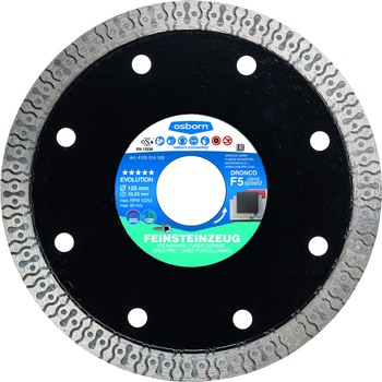 Disc diamantat OSBORN Ø125x1,2 gresie, marmura, granit, gama TOP Disc diamantat OSBORN Ø125x1,2 gresie, marmura, granit, gama TOP