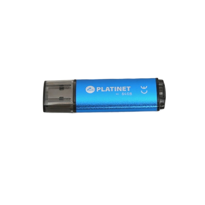 Memorie USB 2.0 Platinet 64Gb, X-Depo 43611, cu capac, albastra